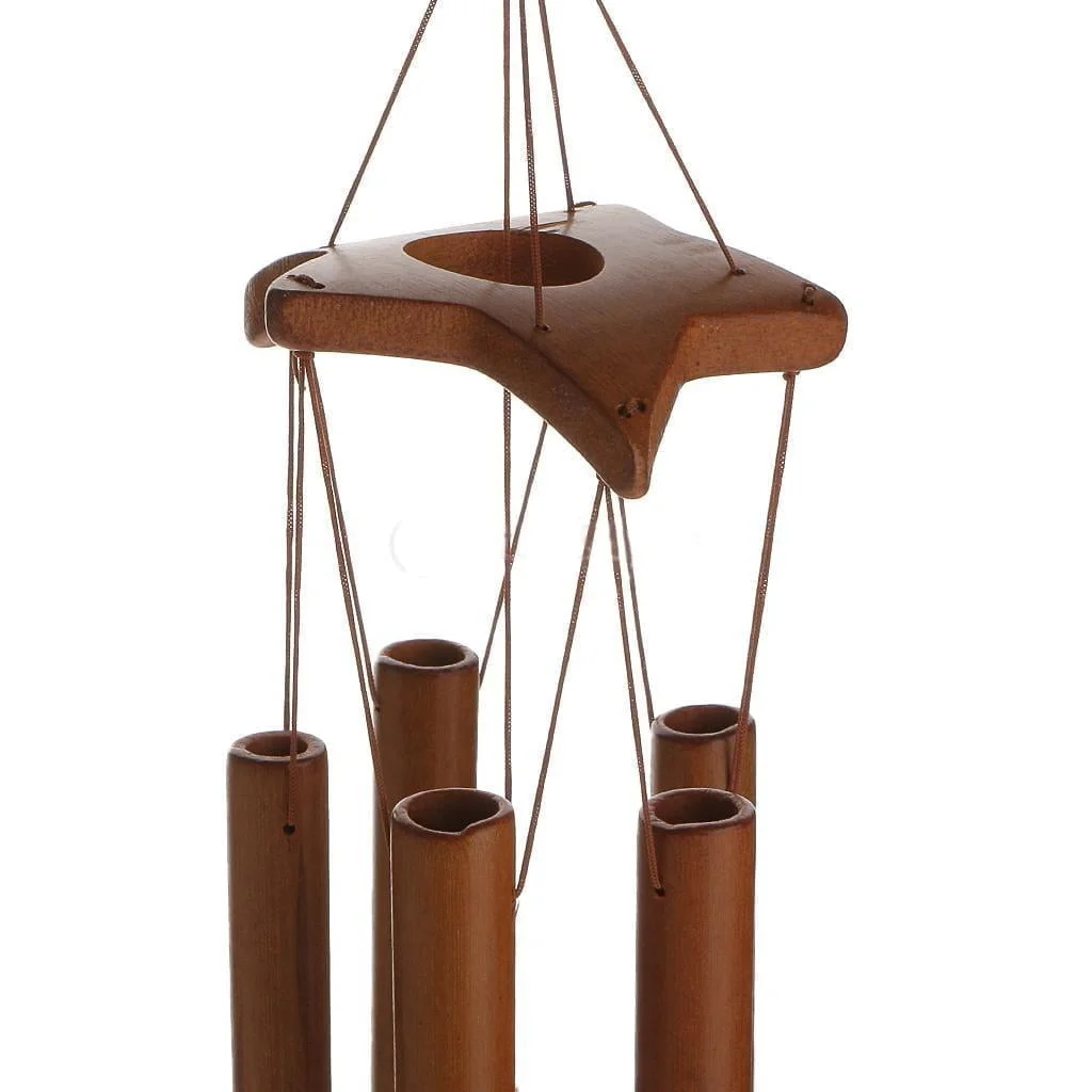 Bambu Yıldız 8 Tüp Rüzgar Çanı - Görsel 3