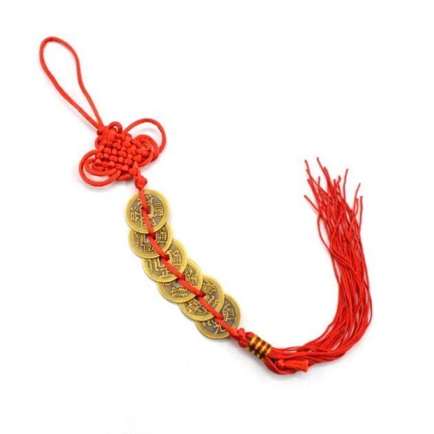 Bronz Feng Shui 6 Şans Sikkesi