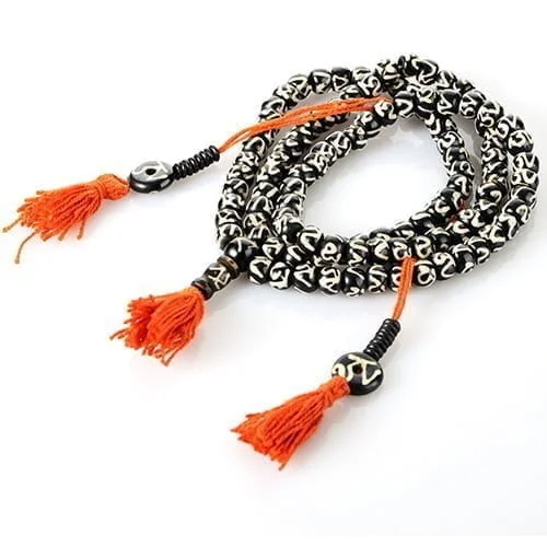 Tibet Kemik El Boyalı Kolye 108 - Görsel 3