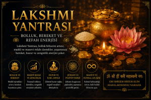 Lakshmi Yantrası faydaları, bolluk, bereket, refah enerjisi, finansal istikrar ve spiritüel dengeyi destekleyen kutsal sembol